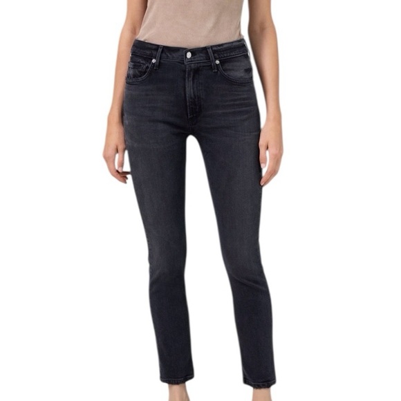 COH Ella Mid Rise Crop Slim in Film Noir Size 28 - Picture 1 of 12
